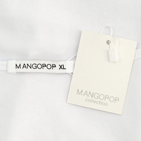 Mangopop Scoop Neckline Long Sleeve Bodysuit, XL - Picture 4 of 4